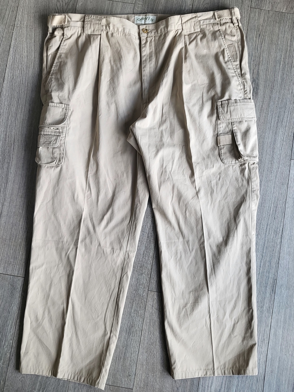 Vtg NWT Orvis Sporting Traditions 14-Pocket Expedition Pants Cargo Khaki Mens 46